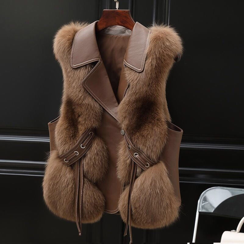 Fur Vest Short