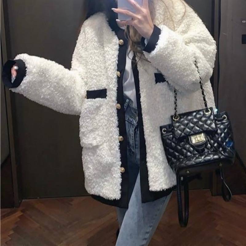 Lambswool Thickened Cotton Padded Coat